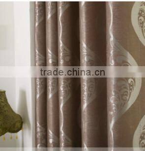 customized window curtain fabric, jacquard fabirc 032 fire retardant blackout fabric for bedroom
