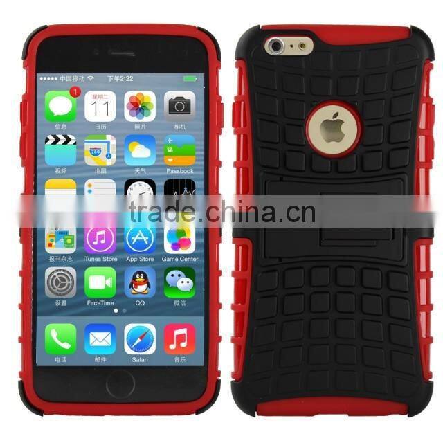 Multicolor TPU+PC Armor Spider Hybrid Kickstand Cell Phones back cover for iPhone 6/6 plus