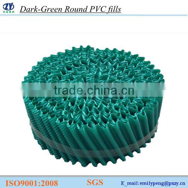 Dark Green Round Shape Cooling tower fills