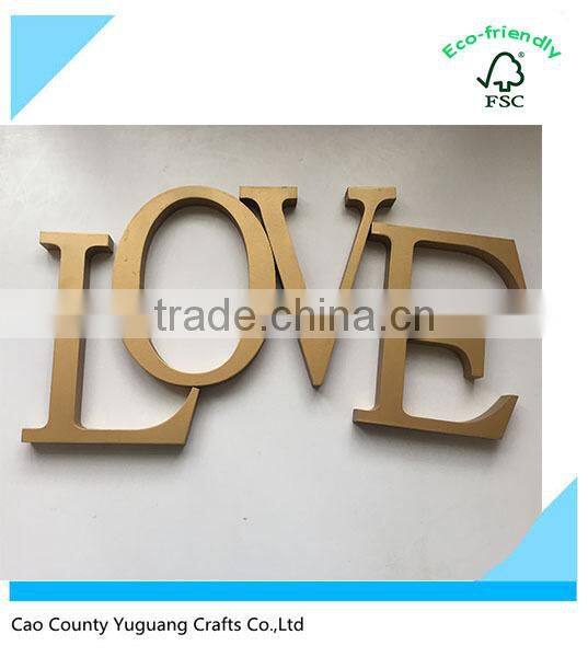 freestanding wooden letter golden wooden letter