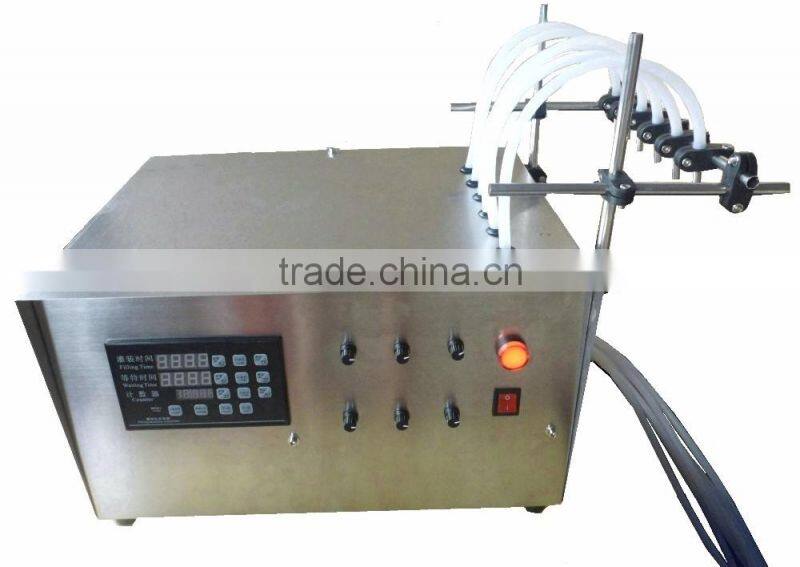 Electric High accuracy Small Dose 2ml 6 nozzles Coconut Oil Filling machine