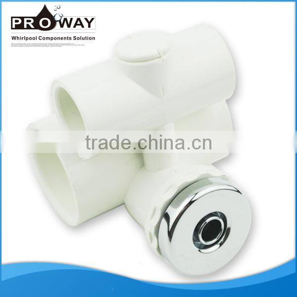 Massage under water jet for bathtub made by PVC and chrome-plated ABS plastic Adjustable massage jet