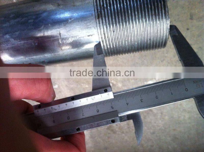 NPT/BSP Threaded Steel Pipe/galvanized threaded pipe