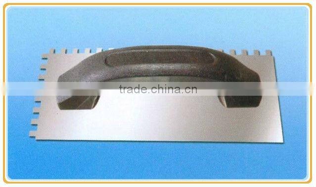 Plastic handle plastering trowels