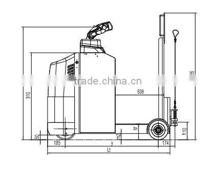 CE 3T to 4.5T standing battery power tow tractor