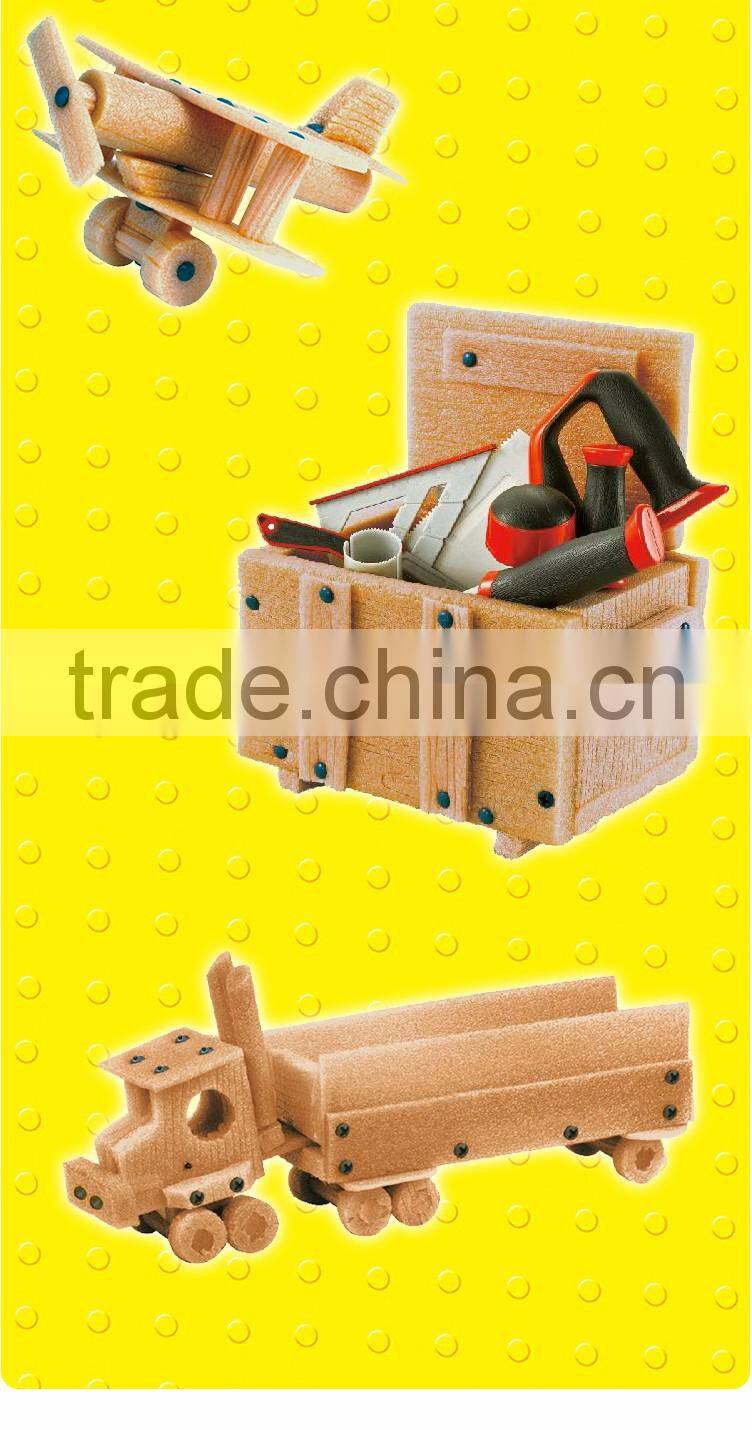 Hot sale EVA foam material tool and brains set toy for kids educational-78pcs