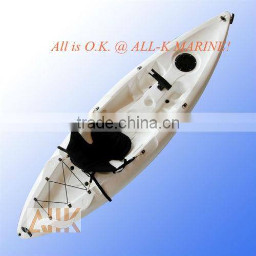 single plastic kayak boat