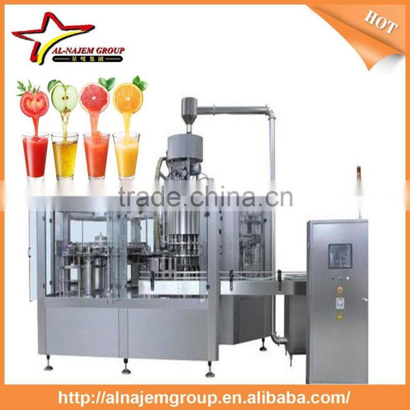 hot hot juice hot filling washing pulp filling juice filling capping 4-in-1 monobloc production line