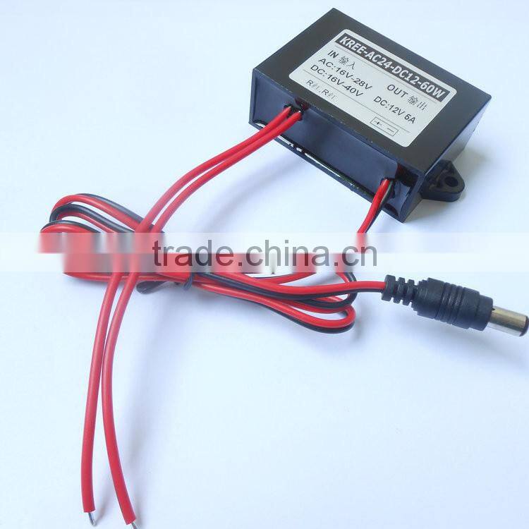 AC-DC 24V turn 12V5A monitor power AC24V turn DC12V3A 4A 5A buck power converter