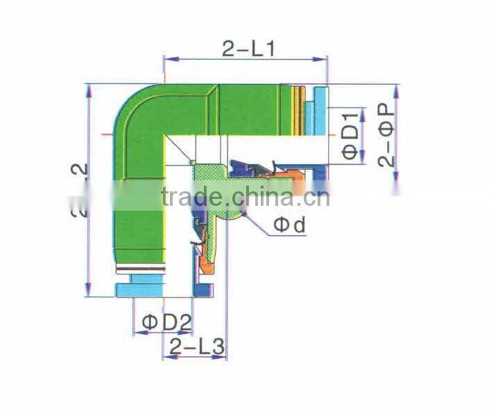 Wholesale JULY Factory Made plastic elbow connector quick connect fittings