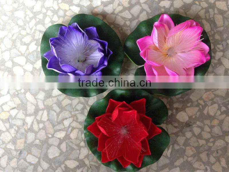 waterproof LED lotus light fiber optic lotus
