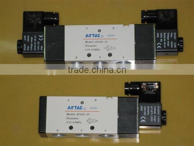 4V430-10 pneumatic double coil solenoid valve