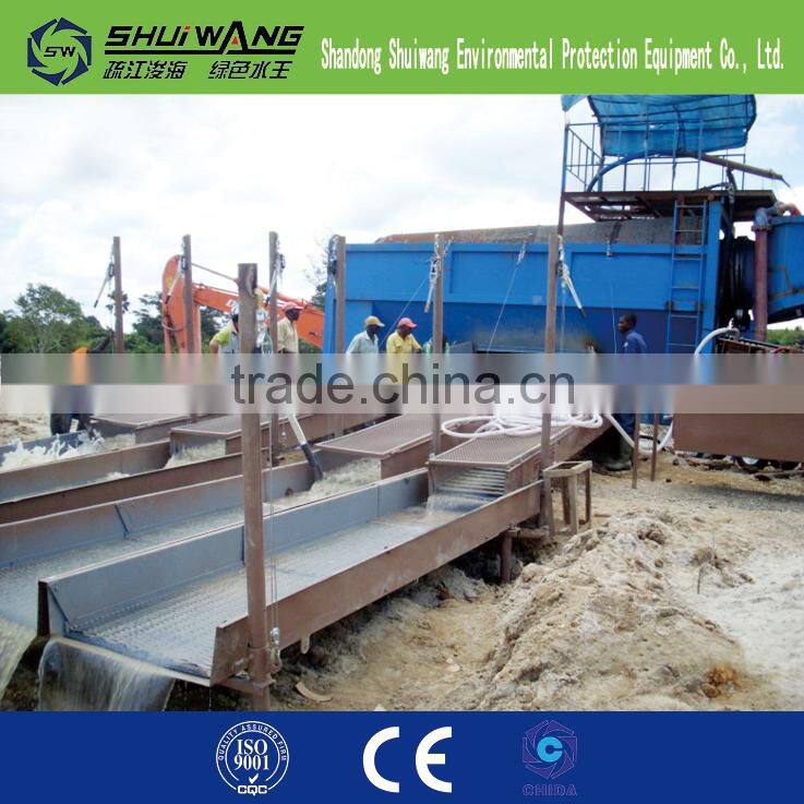 Sand pump gold dredger vessel/bucket chain gold dredger for sale