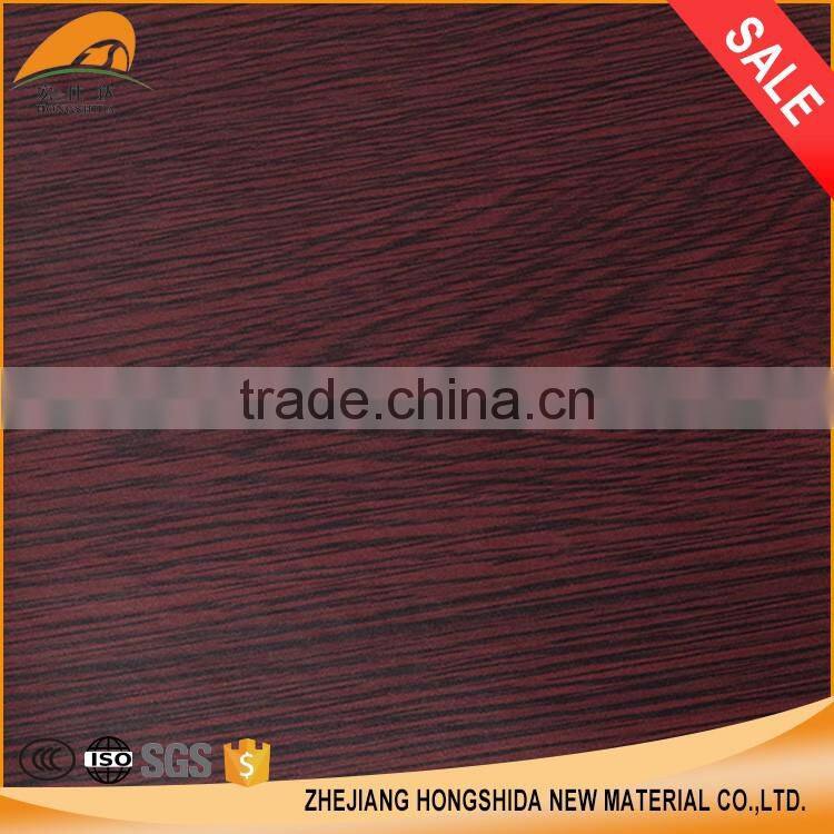 Hot sale Oak grain decorative pvc foil high gloss pvc film for doors and furniture