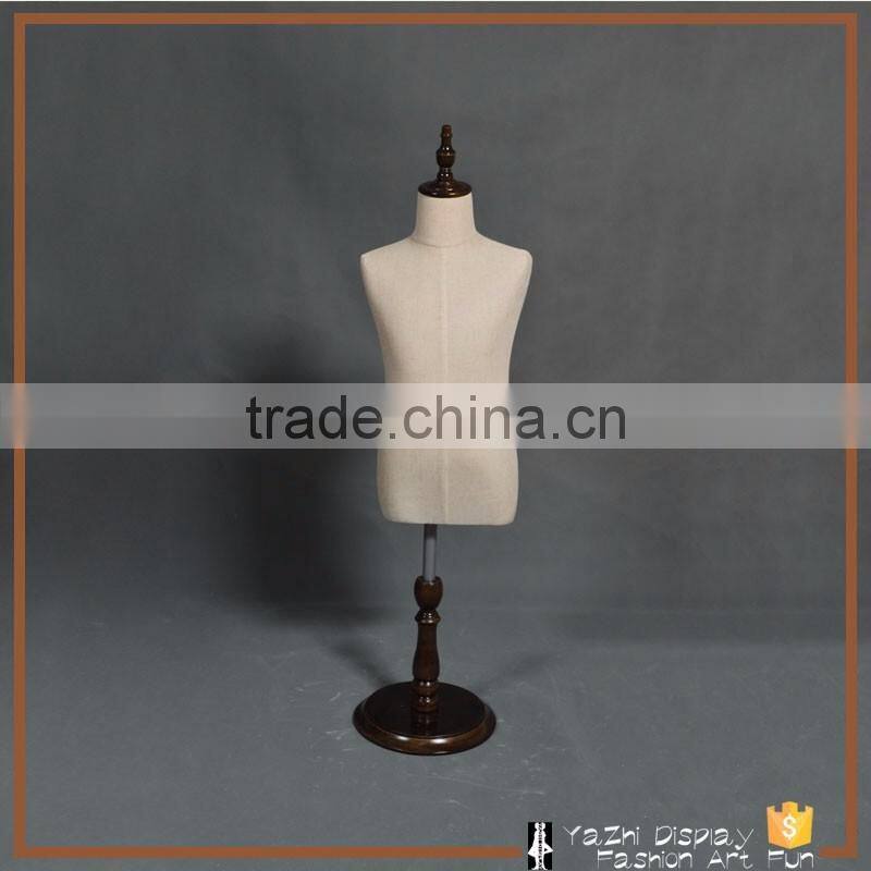 hot sale fabric lifelike size child mannequins for suit display