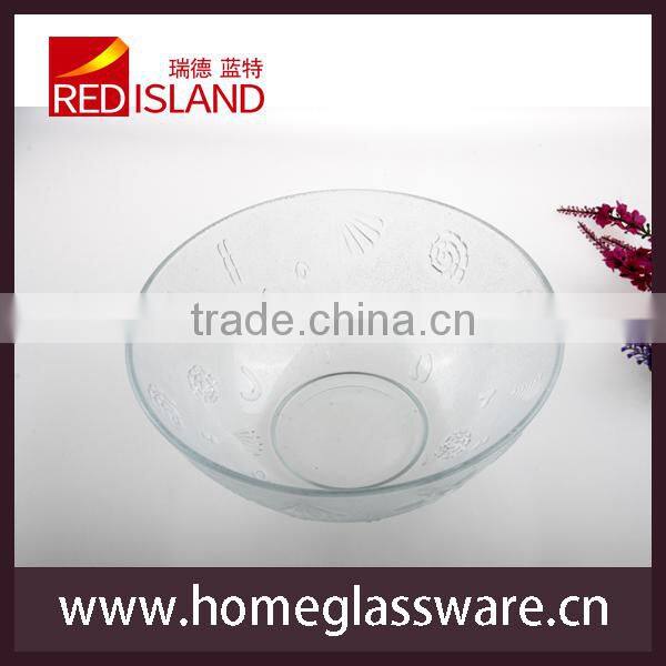 large glass salad bowl soup bowl fruit bowl