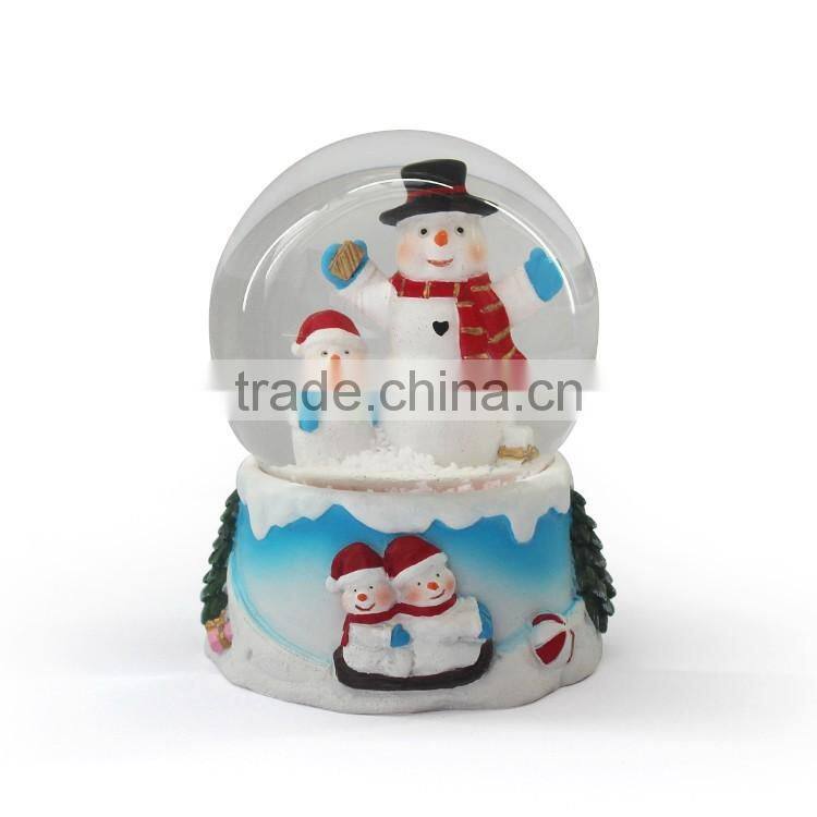 Christmas theme snowman water globes
