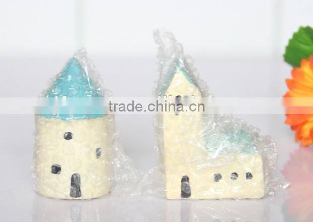 Zakka grocery Aegean Sea small decorative house micro landscape accessories resin ornaments background props