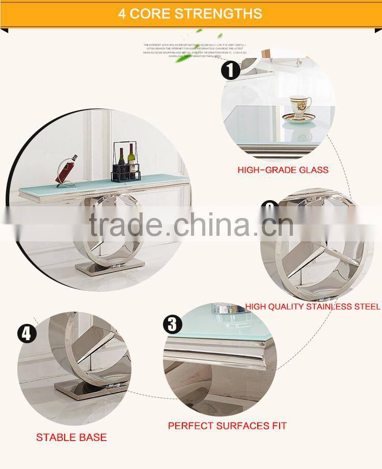 F413 Stainless Steel Modern Furniture Guangdong Xinqing Console Table