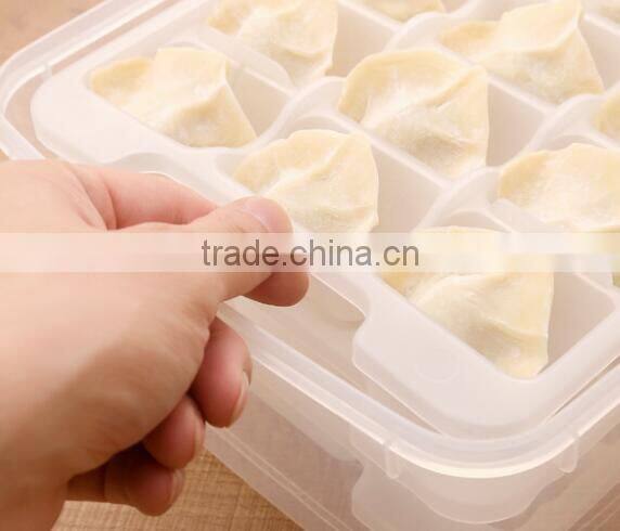 CY034 Household Article Fresh Dumpling Crisper Box Microwave Thawing Non Stick Food Tray Dumplings Preserving Box