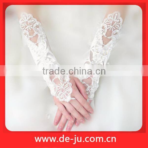 White Decoration Bridal Gloves Wedding Dress Accessories