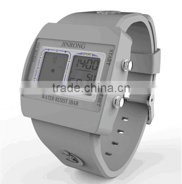 Fashion Business Men Watch, Hot Stylish Mens Watch, Dual Display Wrist Watch With Clock Alarm