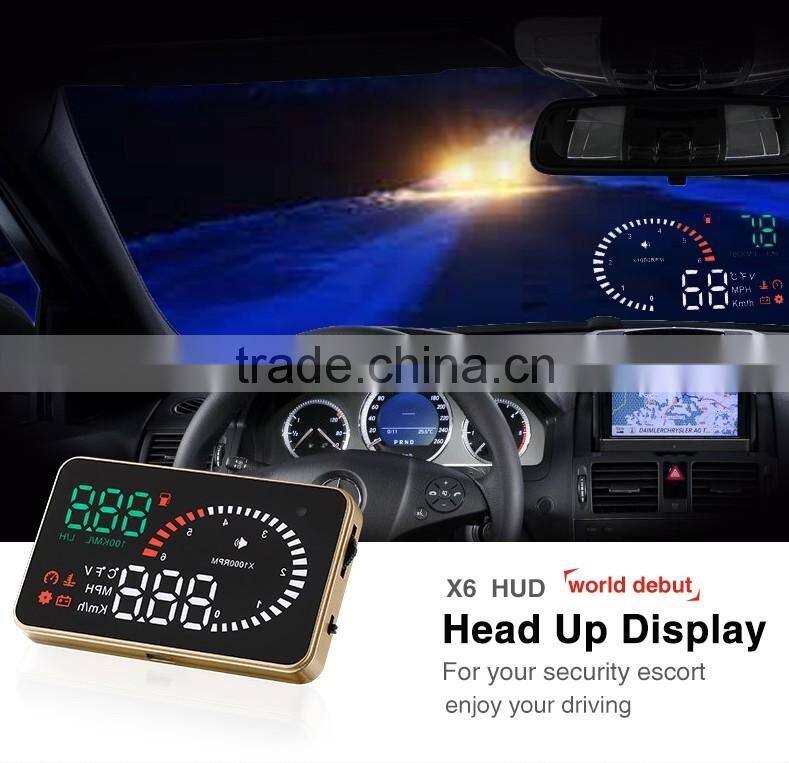 X6 OBD2 Hud Car Head Up Display System