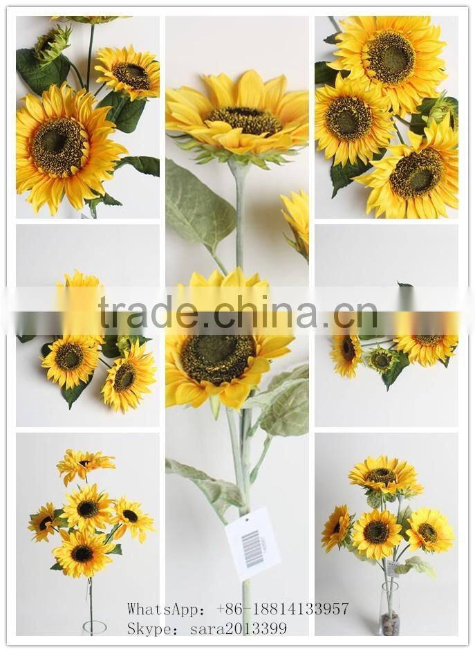 SJ10119476 High end sunflower flower/factory outlet silk flower
