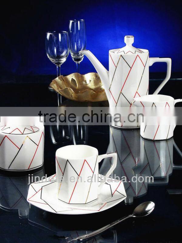 fine porcelain/ceramic coffee tea set 24pcs /17pcs/ 15pcs/12pcs