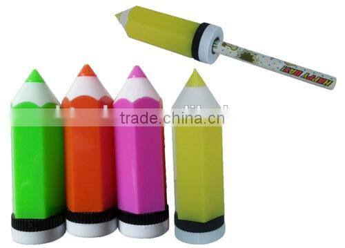 Eco-friendly plastic cylinder shape school pencil sharpener