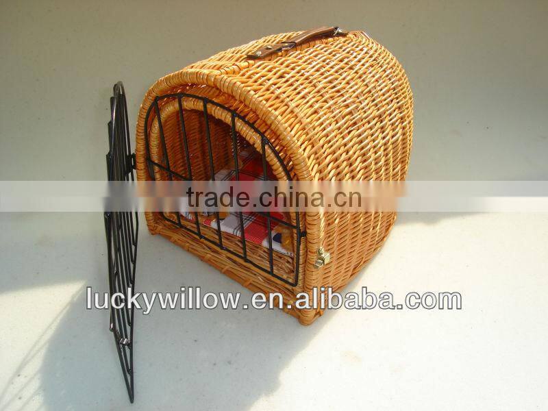 natural material wicker pet house&cage(factory provide)
