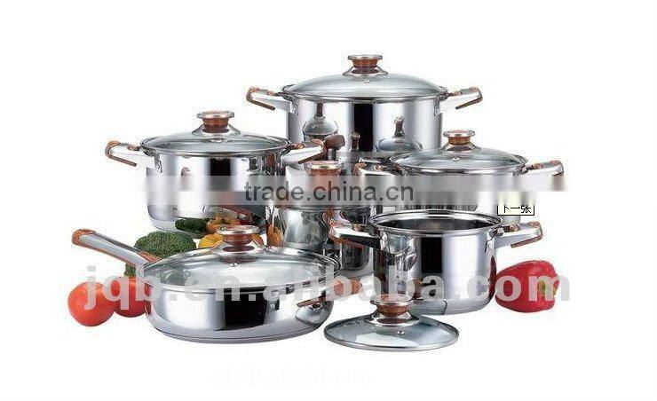 Belly Shape 6pcs cookware sets