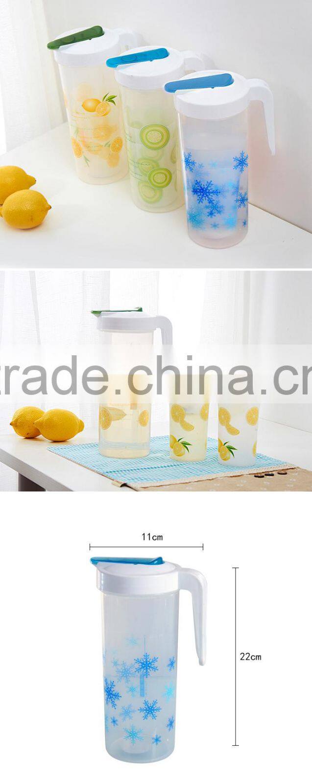 High quality PP water jug sets plastic cold kettle juice bottle tea bottle with cups