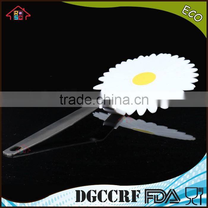 NBRSC LFGB/FDA standards stainless steel non-stick nylon egg omelette pancake turner new shaped