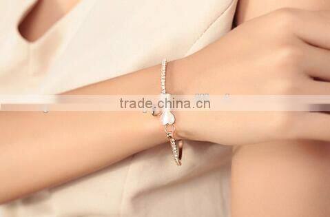 Wholesale stainless steel bracelet opals bangle bracelet