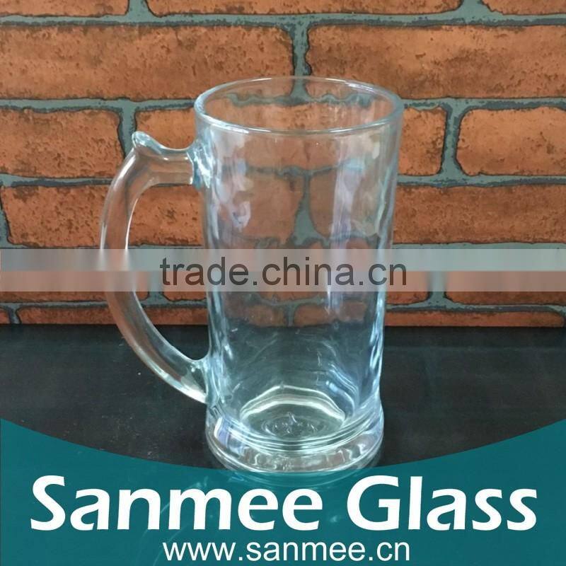 Wholesale Christmas Glass Beer Mugs with custom Logo