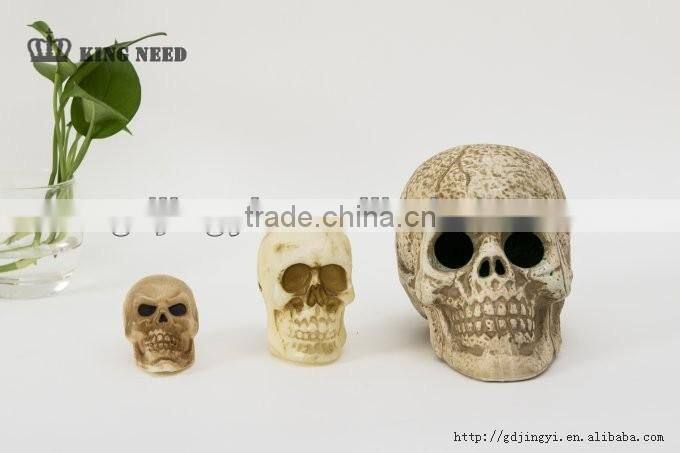 plastic skull decoration with led light for Halloween decor