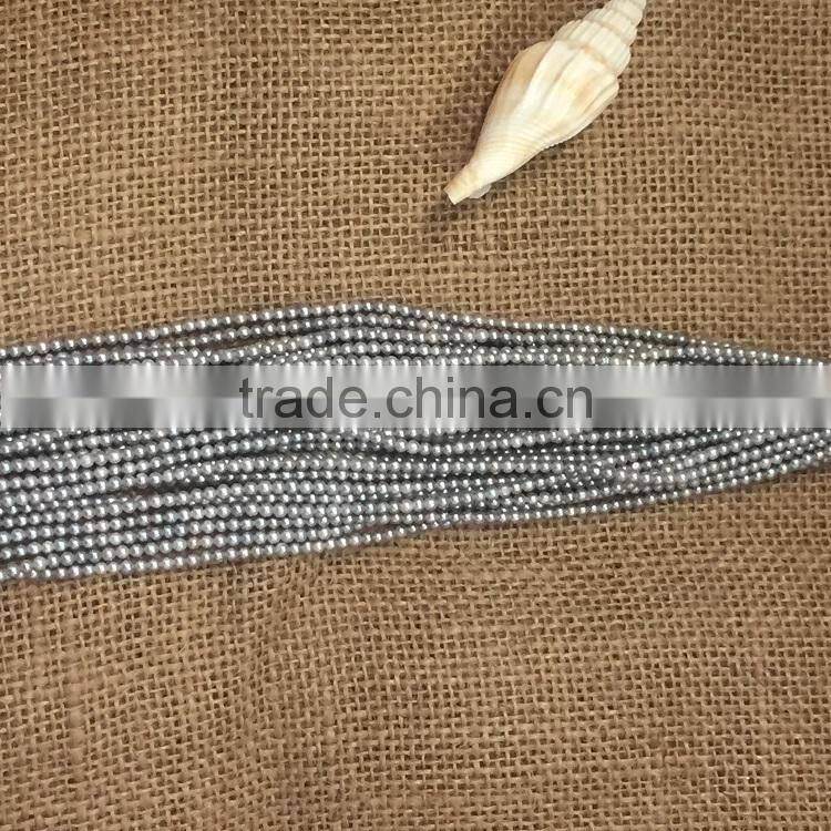 2-3mm grey freshwater pearl strand wholesale