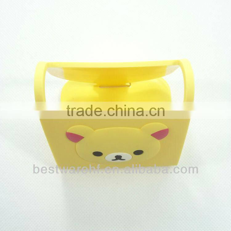 Funny foldable pvc mobile phone stand,pvc mobile phone holders