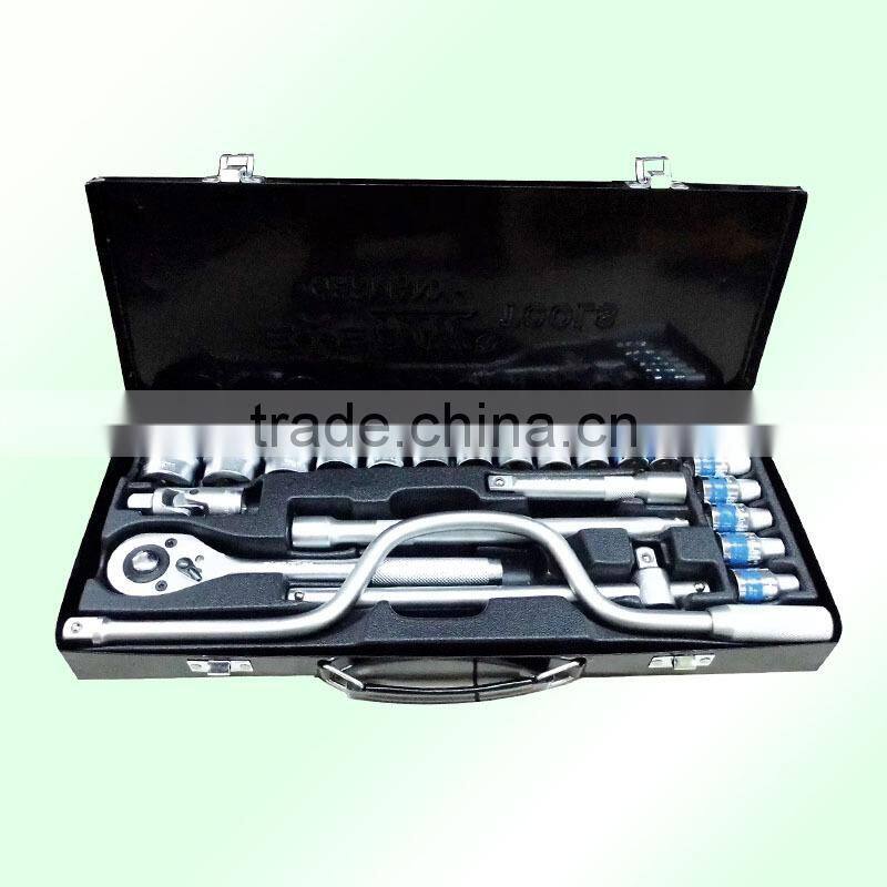 D6008-2 1/2" 24 PCS curved rod socket wrench/spanner tool set