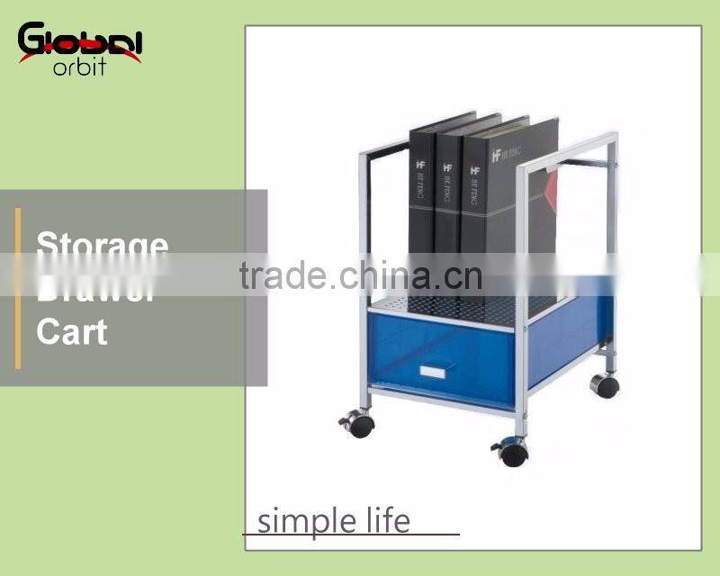 Office File Storage 2 Plastic Drawer Hills Studio Drawer Cart with Shelves