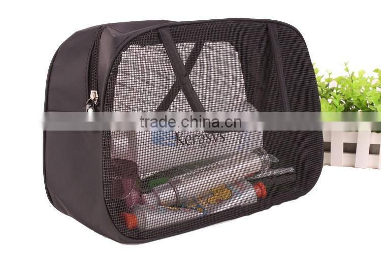 Clear PVC Mesh 3pcs Travel Kits Toiletry Bag Sets