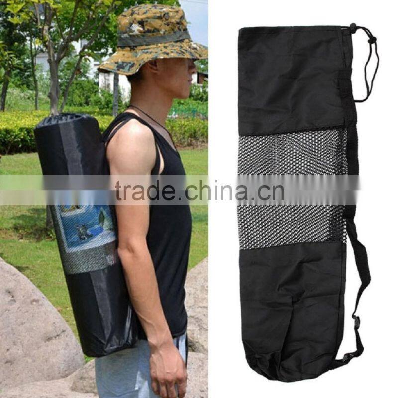 Large Nylon Zippered Drawstring Yoga Mat Bag(Z-YG-008)