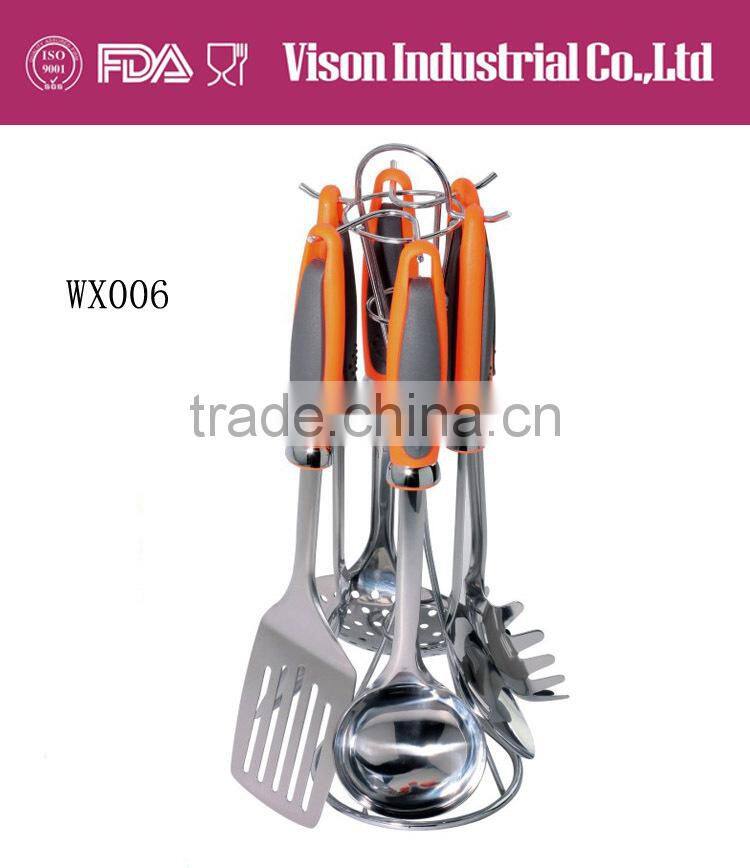 Stainless steel kitchenware, kitchen utensils,cooking tools 6 pieces set china