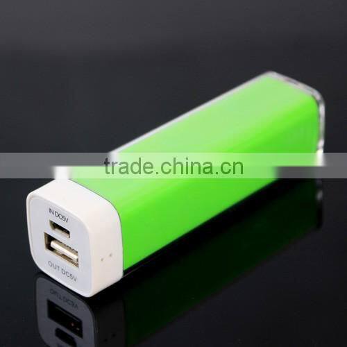 Mini 2600mAh Lipstick Power Bank Lip Gloss External Backup Battery Power Bank For Phone