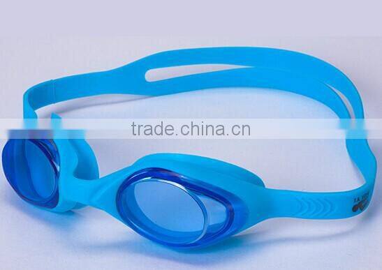 Wholesale summer swimming glasses kids soft silicone one piece swimming eyewear