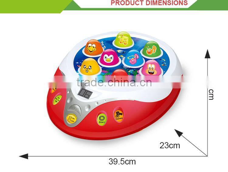 Hot selling intelligent machine hit set player game sledge hammer toys