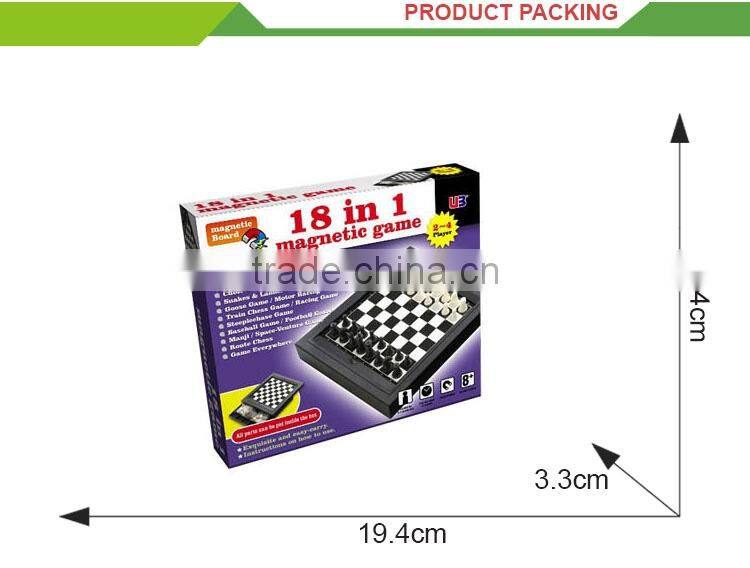 funny games 18 in 1 kid educational games magnetic folding chess board