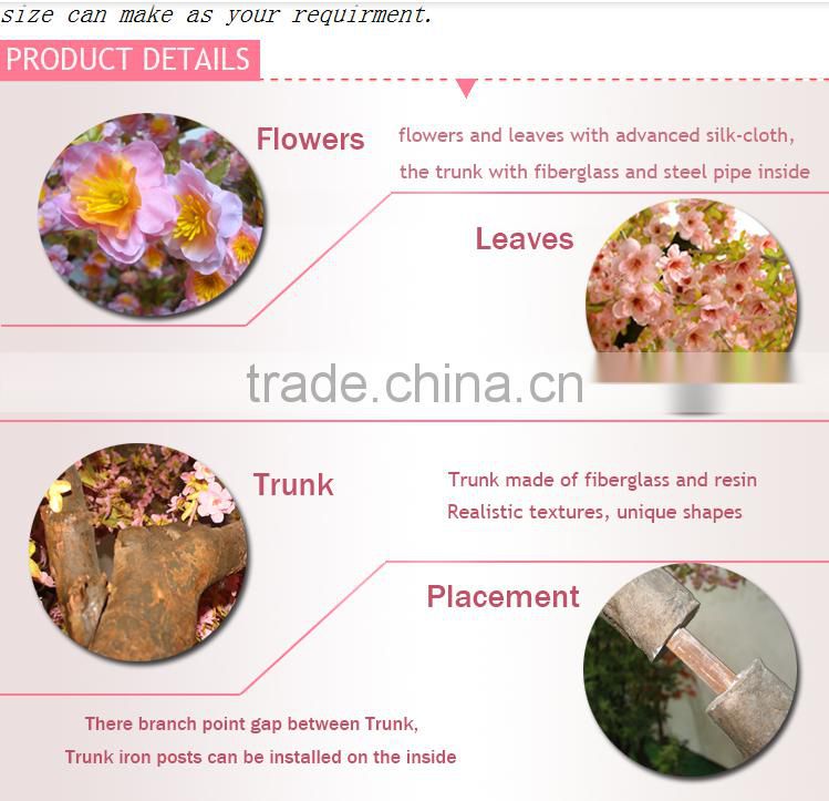 Hot sale artificial flower tree artificial cherry blossom tree new product wedding decor ornamental trees and plants