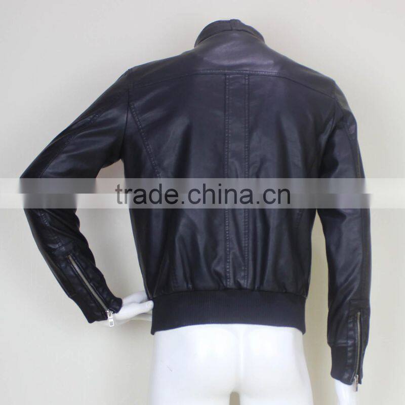 Mens Famous PU Leather Fashion Jackets 2017
